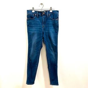 Madewell 10” High Rise Skinny Jeans with stretch sz 30